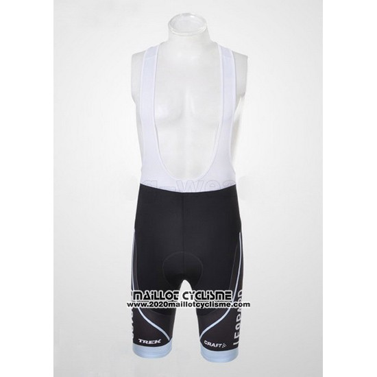 2011 Maillot Ciclismo Trek Leqpard Azur et Noir Manches Courtes et Cuissard